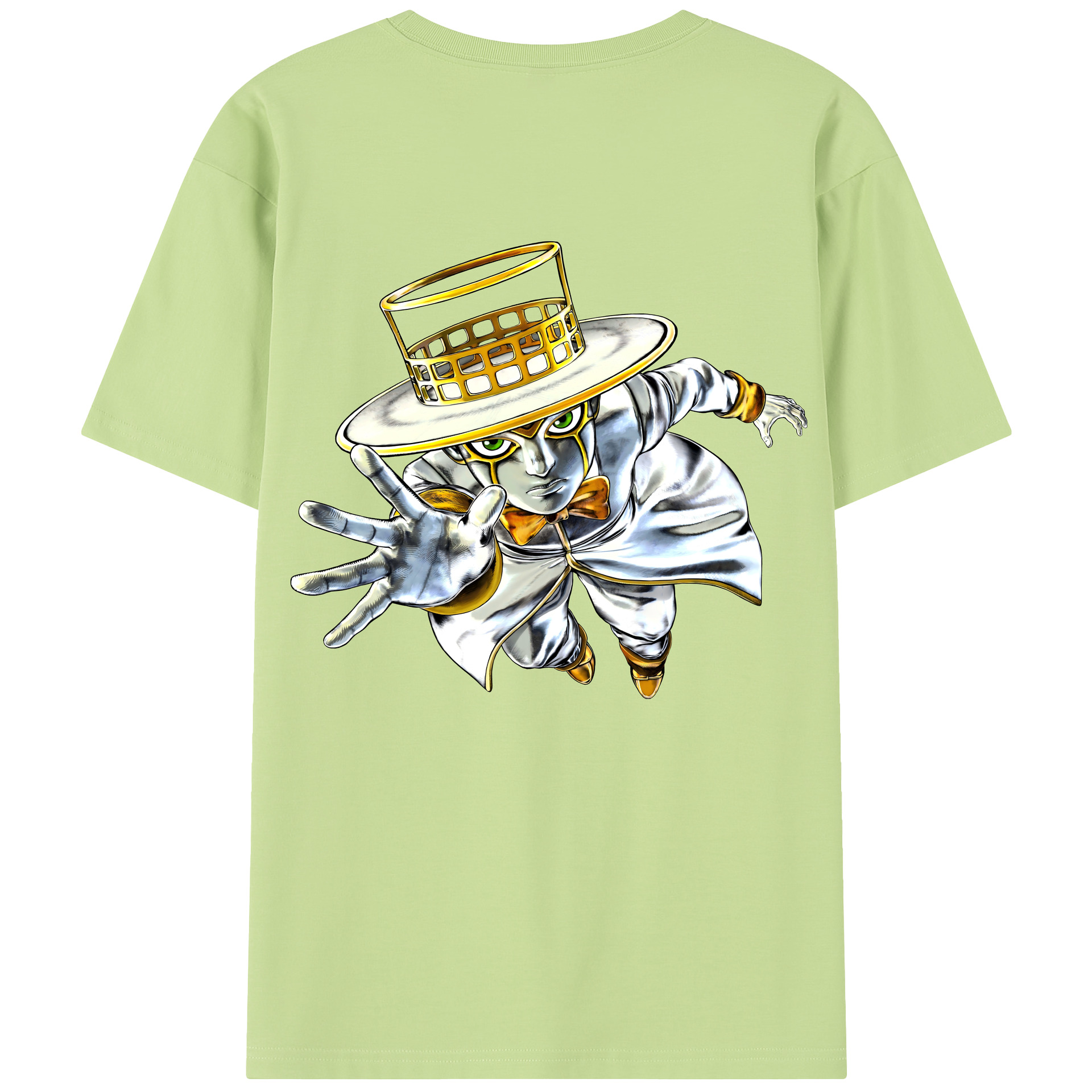 （画像用） ジョジョの奇妙な冒険 岸辺 露伴（きしべ ろはん） JoJo's Bizarre Adventure Rohan Kishibe 綿100％半袖Tシャツ（背面プリント）